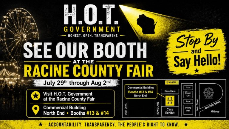 Racine County Fair 2026 — H.O.T. Government booth