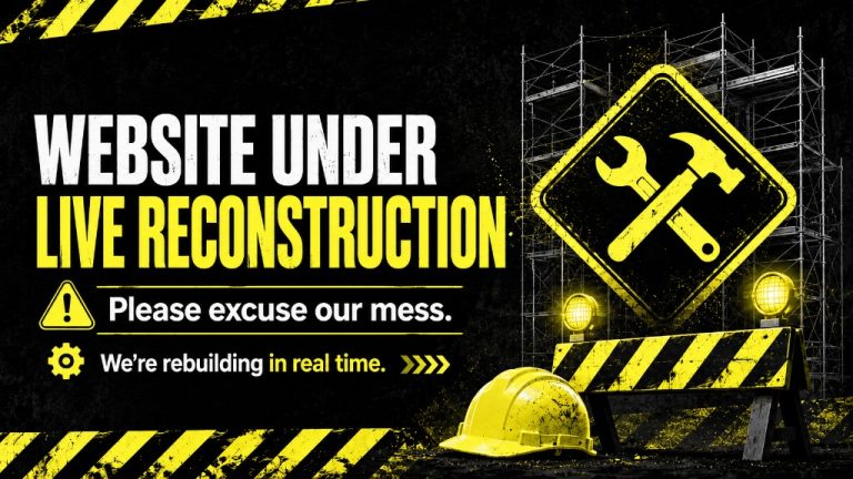 Website under live reconstruction — H.O.T. Government update log