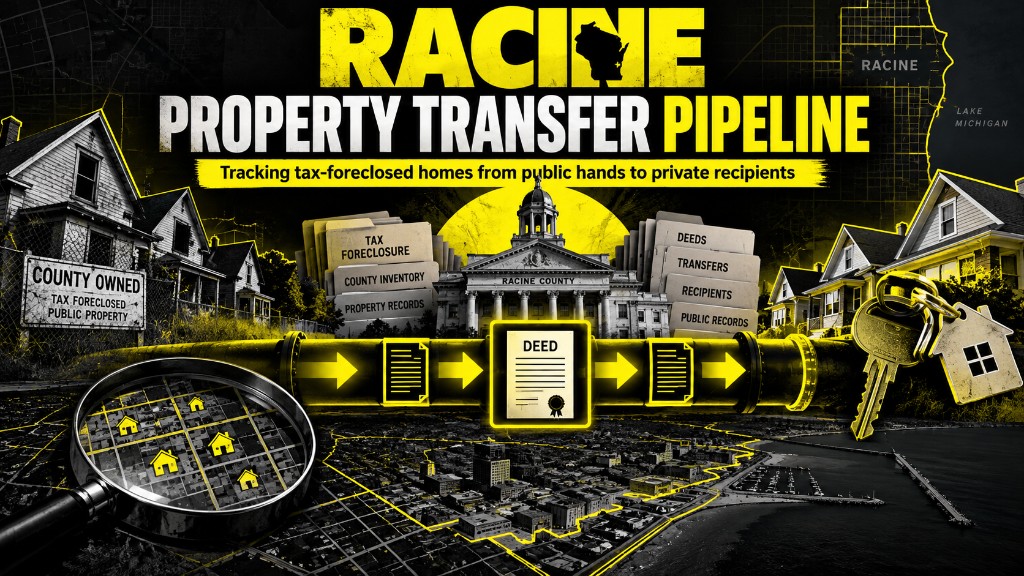Racine Property Transfer Pipeline — H.O.T. Government investigation